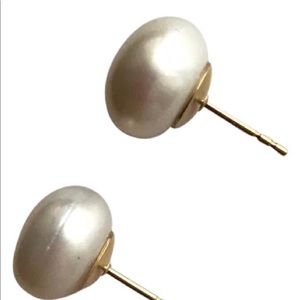 COPY - Freshwater Pearl Button Stud Earrings